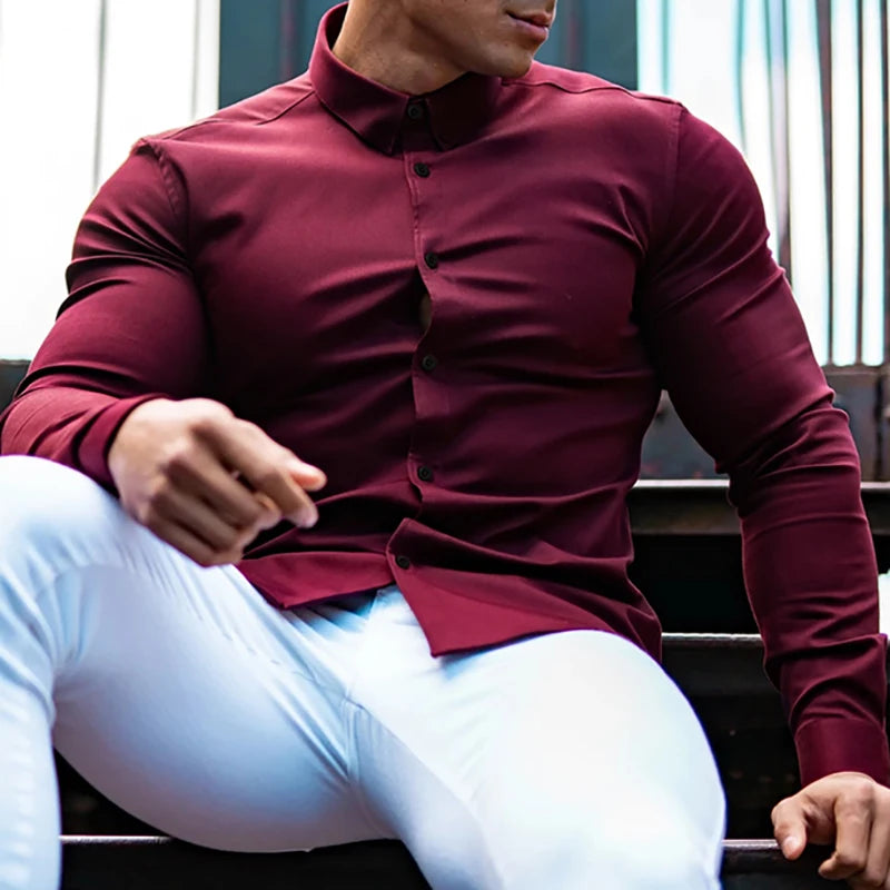 EASYBUY CASUAL LONG SLEEVE SHIRT