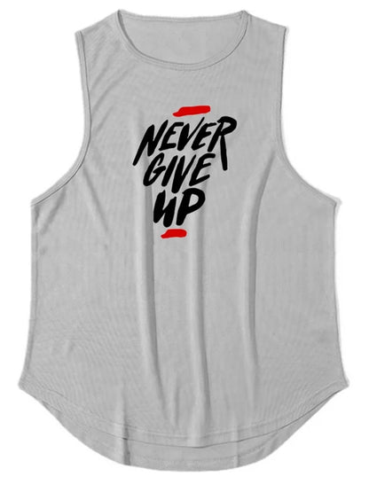 EASYBUY NEVER GIVE UP MUSCLE SHIRT