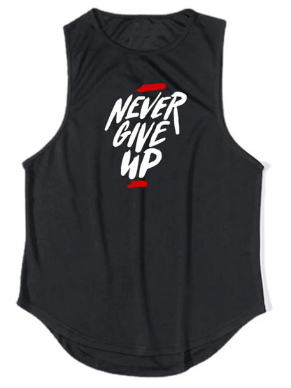 EASYBUY NEVER GIVE UP MUSCLE SHIRT