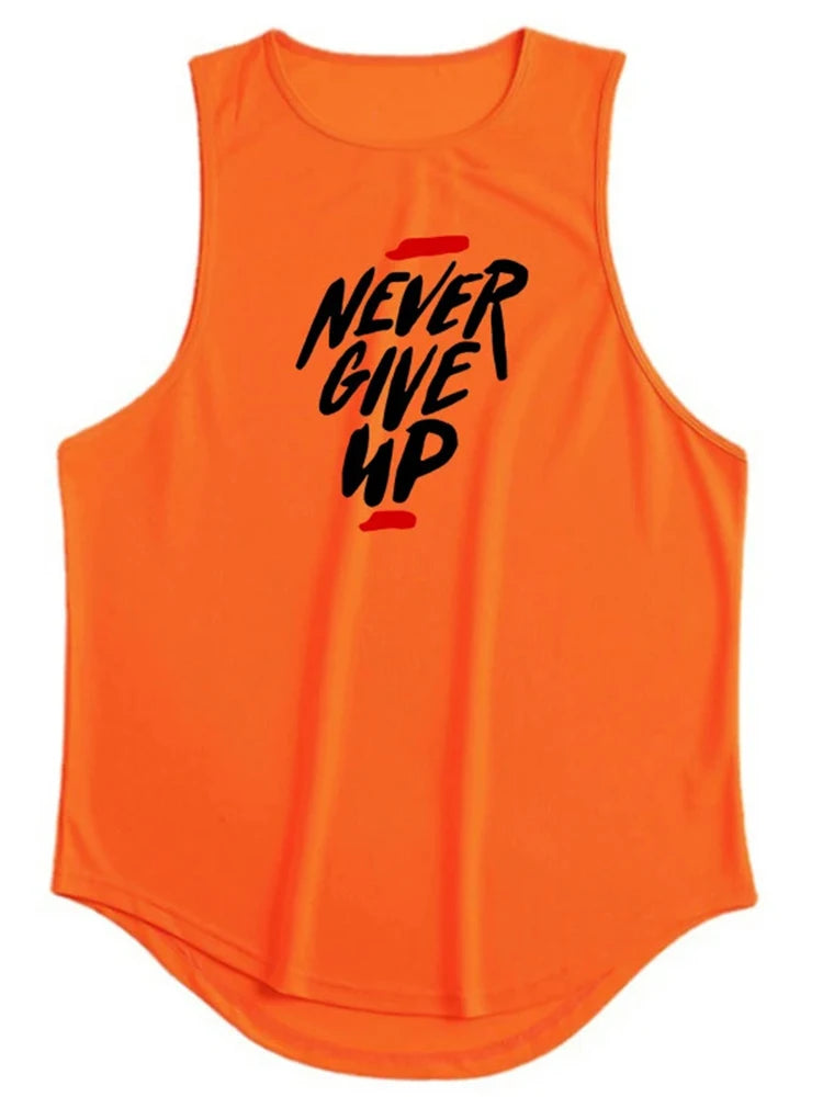 EASYBUY NEVER GIVE UP MUSCLE SHIRT