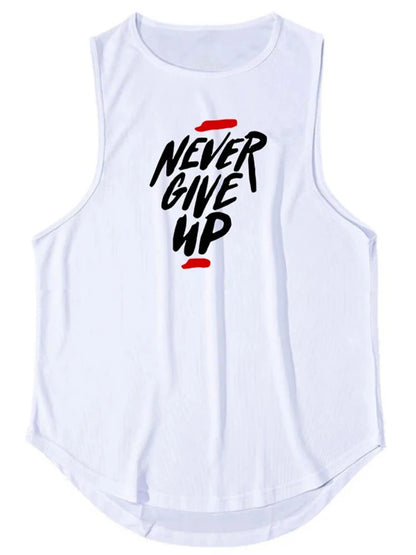 EASYBUY NEVER GIVE UP MUSCLE SHIRT